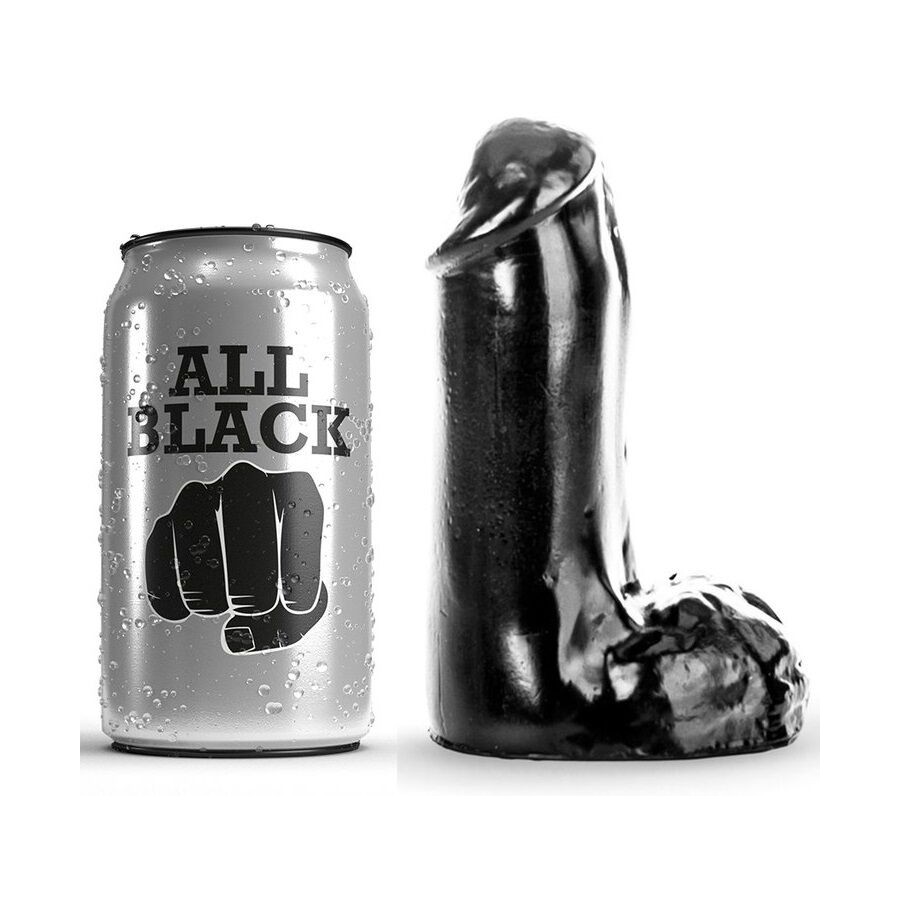 ALL BLACK - REALISTYCZNE DILDO 13 CM